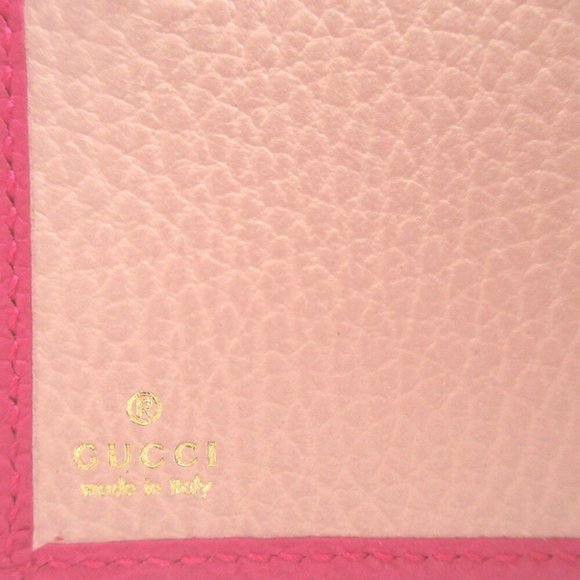 GUCCI Pink Leather GG Marmont Wallet - Picture 9 of 9
